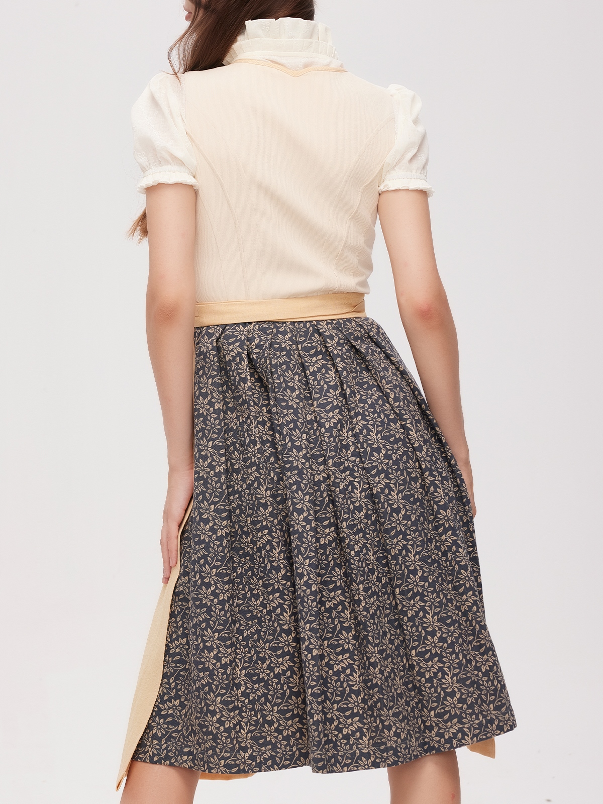 Dirndl Bluse in Gelb