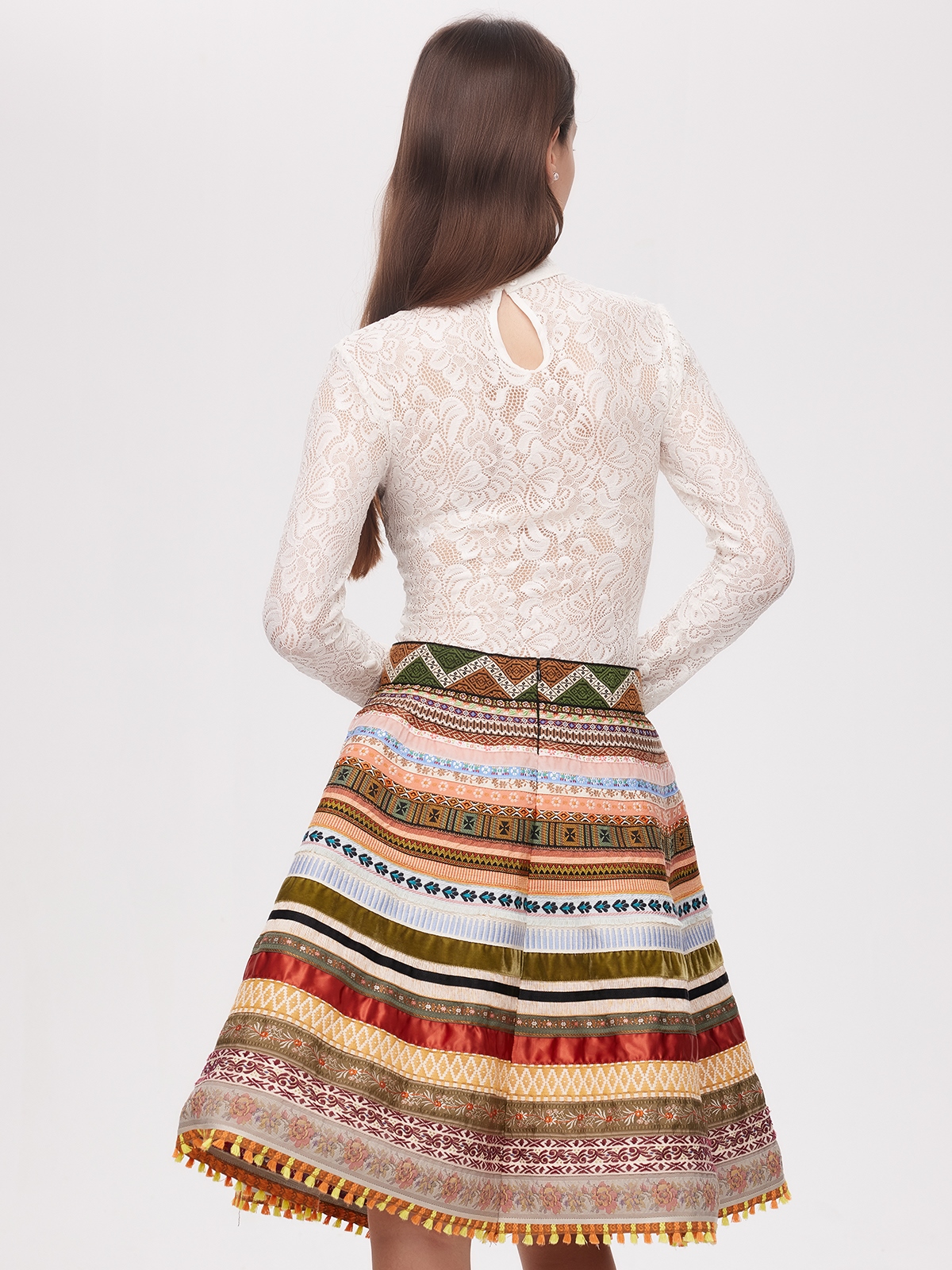 Blaues Dirndl mit modernem Schnitt