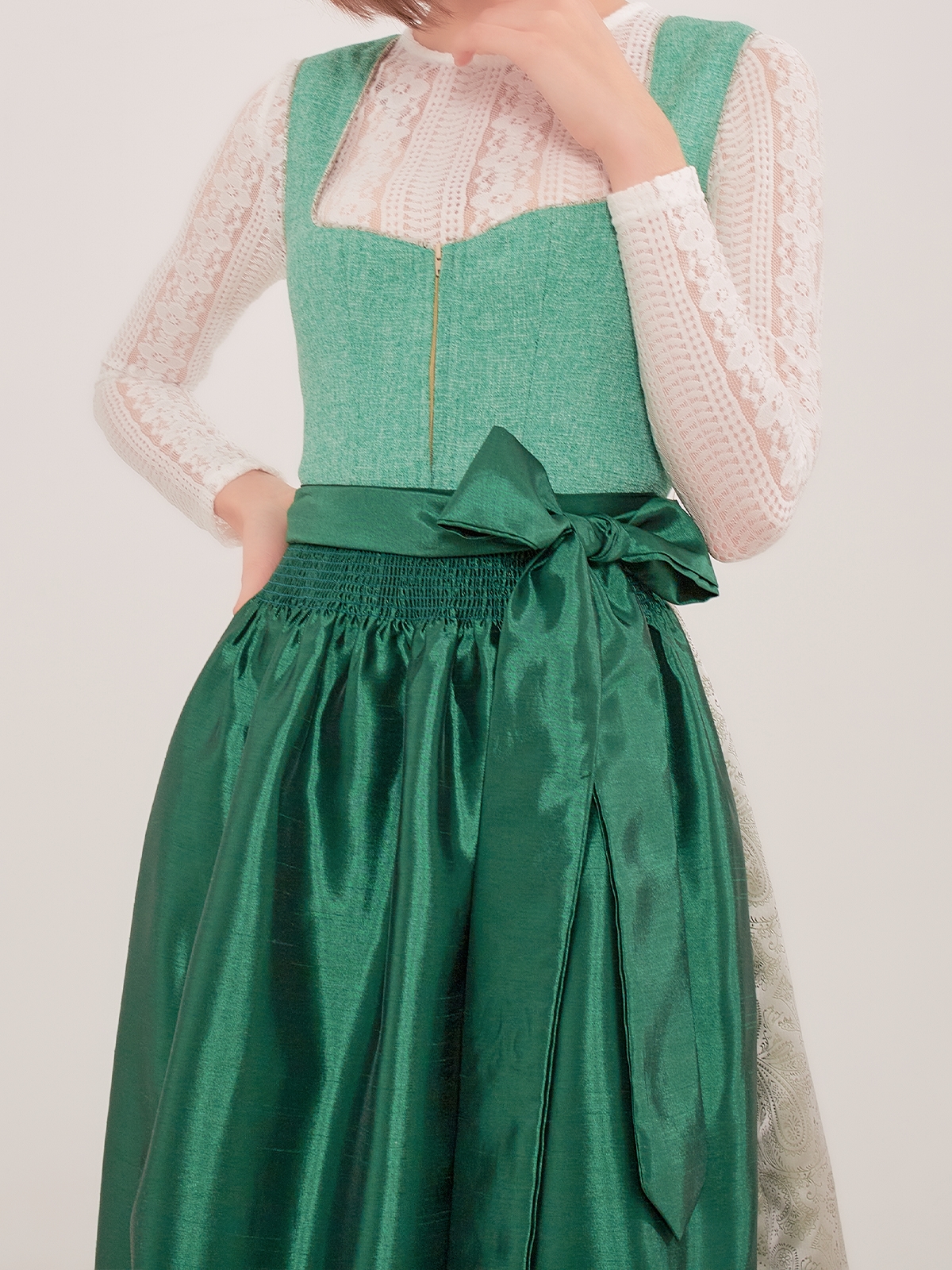 Dirndl Blus in Blau