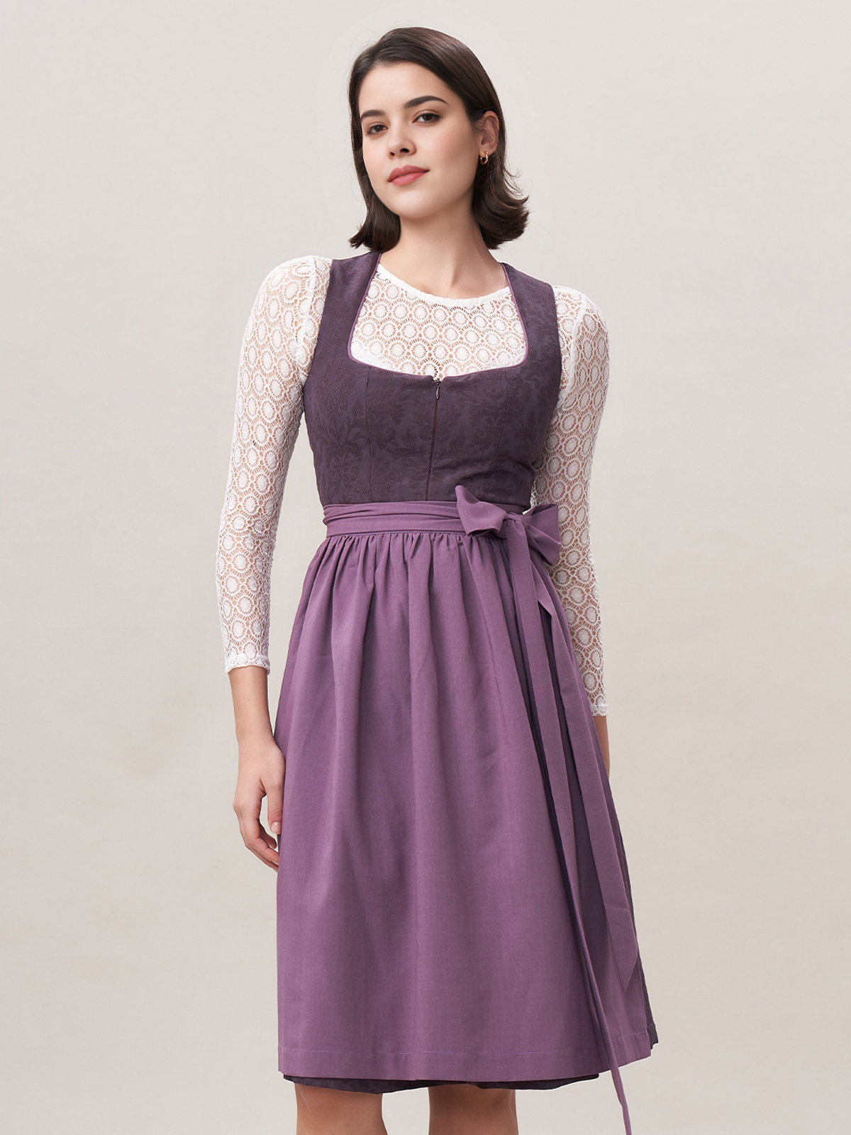 Dirndl Mini in Lila